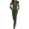 Women's Trench Coats Women's Winter Outdoor Sports Jumpsuit Waterproof 'med avtagbar krage dragkedja skiddräkt