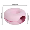 Cat Toys Tunnel Bed Soepel en comfotable donut look Smart Zipper gemakkelijk te schoon vilt Pet voor binnenkatten aantrekkelijke benodigdheden