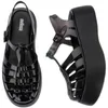 Melissa Sahipliği Plato Jelly Platform Sandaletler Yeşil Mor Siyah Kahverengi Plato Strappy Baba Sandal Tasarımcı Yaz Ayakkabıları Clear PVC 5687977