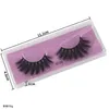 Falsche Wimpern 3D-Lash-Color-Paketbox mit Wimpernzange und kleiner Bürste Dickes natürliches Make-up Großhandel Wimpernverlängerungs-Kit Dh5T0