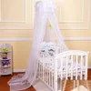 Myggnät Baby Round Mosquito Net Hung Netting Bed Canopy For Kids Bedroom Mosquito Net Stand Holder Justerbar Clipon Crib Canopy Holder 230301