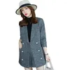 Abiti da donna Autunno High-end Ladies Suit Coat Moda femminile Temperamento Top 2023 Spring Office Casual Blazer professionale OK1353