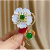 Brooches National Style Shell Pearl Retro Pins For Women Suit Fashionable Brooch Dress Accessories Corsage Christmas Gift