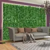 Dekorativa blommor 50x100 cm Plastiska konstgjorda växter Matstaket Faux Faux Grönery Väggpaneler för inomhusbakgård Heminredning