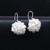 Boucles d'oreilles à tige perle d'eau douce naturelle forme spéciale pop-corn pour la fabrication de bijoux bricolage femmes fête Banquet cadeau