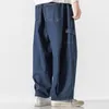 Men's Jeans DEEPTOWN Classic Oversize Pants for Men Vintage Japanese Denim Trousers Male Retro Streetwear Loose Fashion Hip Hop Spring 230301
