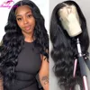 Synthetic Wigs Body Wave Lace Front Wig 100% Human Hair s for Women Brazilian Transparent Closure s 250% Density Remy Cheap 230227