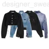 Damesjacks Designer Dames denim jas dames knop letters lente herfststijl slank voor dame outfit vrouw jeans om te overtreffen classcia wbau