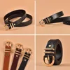 Belts BeauToday Belt Women Cow Leather Horseshoe Buckle Sewing Retro Designer Ladies Jeans Dress Waistband Handmade 91005 Z0228