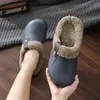 Slippers 1 Pair Plush Ultra Soft Non-slip Keep Warm Waterproof EVA Home Indoor Fuzzy Female Couples