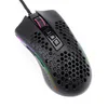 Möss REDRAGON M808 Storm Lightweight RGB Gaming Mouse 85G Ultralight Honeycomb Shell 12 400 DPI Exakt registrering Super Lite Cable 230301