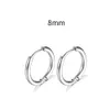 Boucles d'oreilles simples en acier inoxydable petit cerceau pour femmes hommes Cartilage oreille Piercing bijoux Pendientes Hombre Mujer 2 pièces