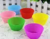 Silicone Cupcake Moulds Muffin Moulds Cupcake Cases Non-Stick Heat Resistant Baking Molds Food Grade candy color 1000pcs wholesale
