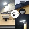 Lampade da parete per esterni a luce solare da 90 LED Sensore di movimento Luci a LED ad energia solare per cortile Patio Garage Impermeabile 3 modalità Proiettore per capanna per porta del garage super luminoso