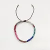 Bracelet de perles de cristal colorées de mode brin 2023 accessoires de bras Boho faits à la main pour les femmes arc-en-ciel Pulseras cadeaux d'amitié