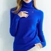 Camisolas femininas Cashmere Sweater Sweaters de malha feminino 100% Merino Wool Turtleneck Sleeve Slove Pullover Autumn Roupes de inverno Jumpers vintage 230301