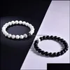 Bil DVR Anklets Natural Stone Armband Män och kvinnor Par Friendship Wrist Jewelry Simple Products Drop Delivery Dhzzi