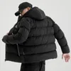 Hommes vers le bas Style de coton épaissi veste rembourrée court col montant ample décontracté pour Parka hommes en hiver 2023 Long manteau