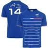CDC1 Men's Polo Shirt 23 Nieuw F1 Formule 1 Racing Team Manches Courtes Alpine Bleu Nouvelle Collection