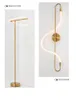 Wandleuchte Nordic Linear Led Art Deco Schlafzimmer El Nachttisch Moderne Stableuchte Home Gold Wandleuchte montiert