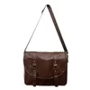 Briefcases Fashion Unsex PU Shoulder Bags Big Size Multi Pockets Messenger BriefcasesBriefcases