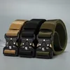 Belts 2 Pieces tactical belt quick release outdoor military belt soft real nylon sports accessories men and women black belt Z0228