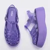 Melissa Possession Jelly Sandálias Verde Roxo Preto Platão Sandálias Plataforma com Tiras Mulheres Meninas 2023 Sapatos de Verão Chunky Clear PVC Dad Sandal Beach Pool Slides Flops