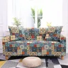 Stol täcker geometriskt mönster elastiskt soffa vardagsrum stretch skate cover set möbler