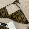 Projektant Swimsuit Luxury seksowne bikini litery marki stroje kąpielowe panie bez pleców podzielony strój kąpielowy