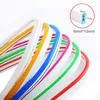 12V LED Neon Strip Light 6mm حبل ضيقة الشريط المرن الشريط السيليكون شريط مقاوم للماء DIY علامة 1M اللون الأحمر الأزرق الأزرق اللون الأبيض