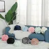 Knoop KussenDecoratief Kussen Hand Kussen Sofa Sierkussen Zachte Ronde Handgemaakte Geknoopte Bal Auto Beddengoed Gevuld Kussen Bed Woonkamer Stoel Home Decor 23658