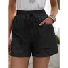 Kvinnors shorts kvinnor mode kvinnor kläder casual bomull linnes tröjor sommar Vetement femme för