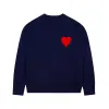 Autumn Winter New Pullover Sweater Love Amies Embroidered Jacquard Paris Fashion Loose Casual Knitwear Amis for Men and Women Hf0q