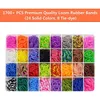 1850pcs و Up Loom Bands Toys في 32 مجموعة متنوعة من ألوان STILL مع إكسسوارات عالية الجودة للأطفال BOYS BOYS GIRLS Rubber Band Kit