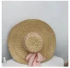 Breda randen hattar överdimensionerade stranden solhatt lång bowknot kvinnlig strand sommarskydd halm fransk retro för kvinnor trädgård