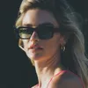 Okulary przeciwsłoneczne Rhude THIERRY LASRY modne okulary przeciwsłoneczne marki prostokąt projektant dla mężczyzn styl hip-hopowy luksusowe kobiety UV400 TEAMPUNK HIPHOP FLEXXXY
