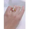 Cluster Rings ZHBORUINI New Design Fine Pearl Ring Three Real Natural Pearls 925 Sterling Silver Ring Diamond Female Accessories Jewelry Gift G230228