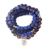 Strand Bracelet Homme 108 Mala Pierre Naturelle Femme Bracelets Ou Collier Yoga Bijoux Dropship