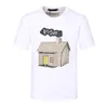 Mens Fashion T -shirtontwerpers Men S Kleding Zwart Witte T -stukken Casual Hip Hop Streetwear T -shirts voor korte mouwen Korte mouwen