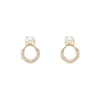 Boucles d'oreilles à la mode élégantes créées perles simulées chaîne déclaration pour les femmes cadeaux de fête de mariage E201