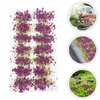 Dekorativa blommor kransar 2 lådor med landskapsarkitektur blomster kluster modeller miniatyr vegetation sandbord ornamet