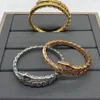 BUIGARI slangachtige ontwerper enkele elastische armband voor vrouw diamant Verguld 18K voor man officiële reproducties modemerk ontwerper verjaardagscadeau 001