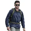 Giacche da uomo Giacca tattica impermeabile leggera da uomo Giacca estiva traspirante con cappuccio sottile Giacca a vento militare portatile Giacca in pelle militare