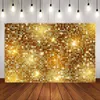 Andra evenemangsfestartiklar 1 6m Bright Gold Glitter Födelsedag Bakgrund Baby Shower Wedding Decor Wall Backdrop Curtain Decoration 230228