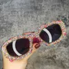 Zonnebril Oversized Ronde Diamant Bling Zonnebril Luxe Merk Designer Luxe Glitter Strass Lentes Zonnebril vrouwen UV400J230301