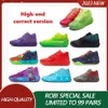 Melo basketball shoes High quality lamelos mb1 Rick and Morty outdoor sports shoes Queen City Not From Here Red Blast lamelo shoes melos mb 2 kids low Sneakers Trainers