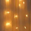 Stringhe 20LED in plastica a forma di pentagramma Stringa di luce Decorativa per la casa Luci a LED per il giorno di Natale Lanterna 2,3 M Vacanze