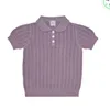 TSHIRTS FUB 2023 Summer Kids Knit Shirts For Boys Girls Söta korta ärm Ops Baby Oddler Cotton Ees Clothes Outwear 230301