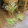 Fleurs décoratives Faux Bouquet Blé Orge Spike En Plastique Maison Salon Décoration Accessoires Céréales Sorgho