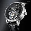 Наручительные часы 2023 Airon Tourbillon Mechanical Watch Мужские деловые водонепроницаемые роскошные часы для мужчин